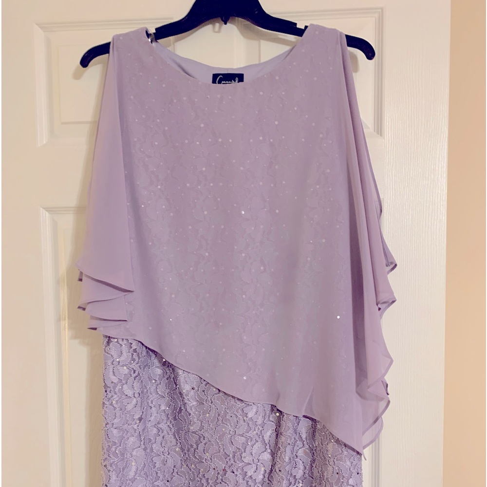 Comfortable, over the head, no zippers, Wedding guest Dress, size 14W, worn once